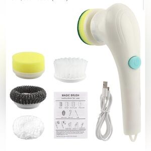 NEW Rechargeable Electronic Spin Scrubber & Accessories